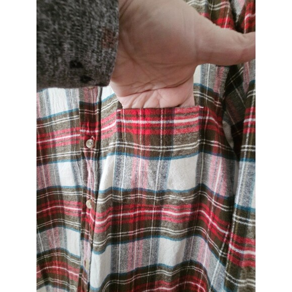 Red Head Flannel Shirt Size XLT Long Sleeve Plaid Cotton Rodeo Western Hiking - Picture 5 of 13